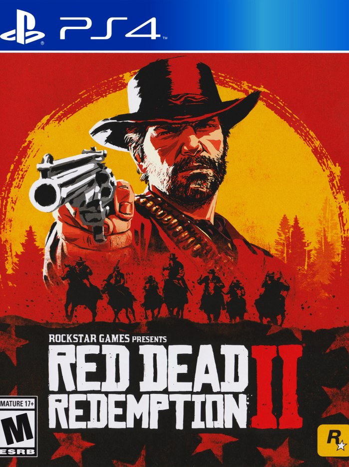Red Dead Redemption 2 PS4 boş oyun kutusu ve kapak baskısı