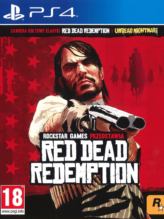Red Dead Redemption PS4 boş oyun kutusu ve kapak baskısı