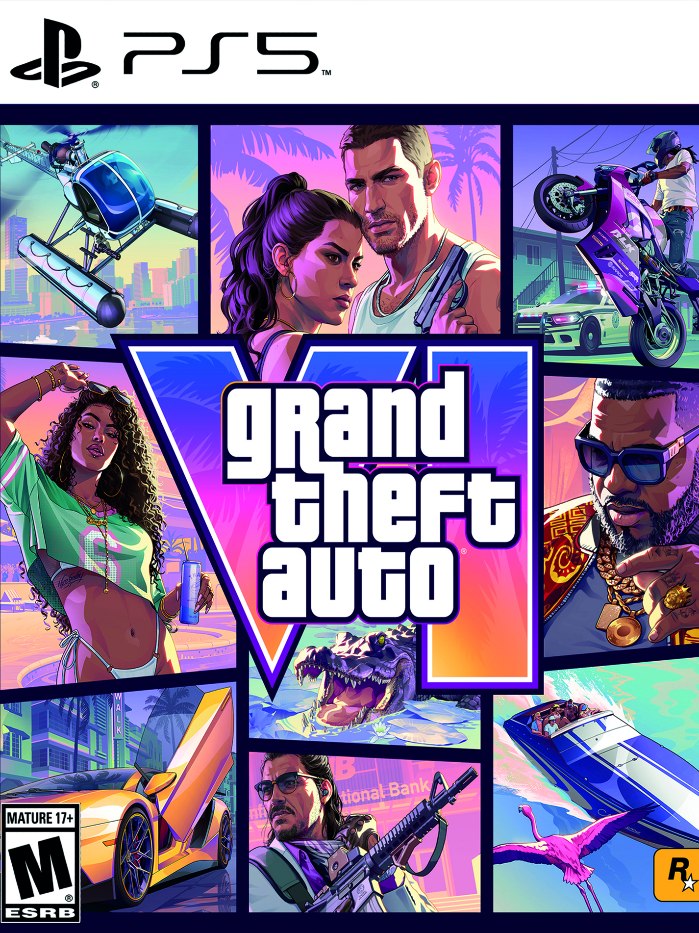 GTA 6 ( Konsept Tasarım ) PS5 boş oyun kutusu ve kapak baskısı