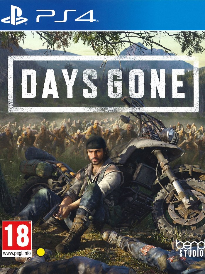 Days Gone PS4 boş oyun kutusu ve kapak baskısı