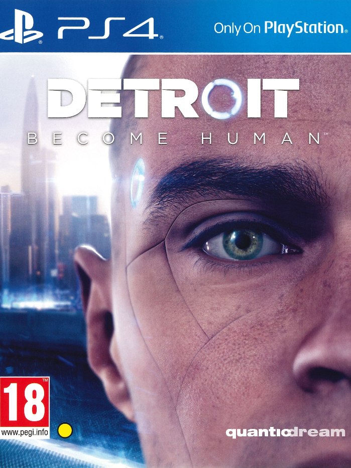 Detroit Become Human PS4 boş oyun kutusu ve kapak baskısı