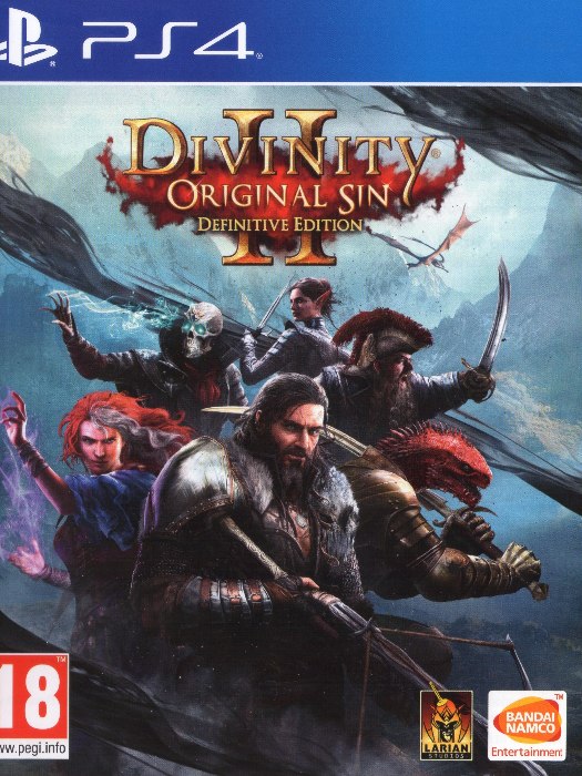 Divinity Orig PS4 boş oyun kutusu ve kapak baskısı