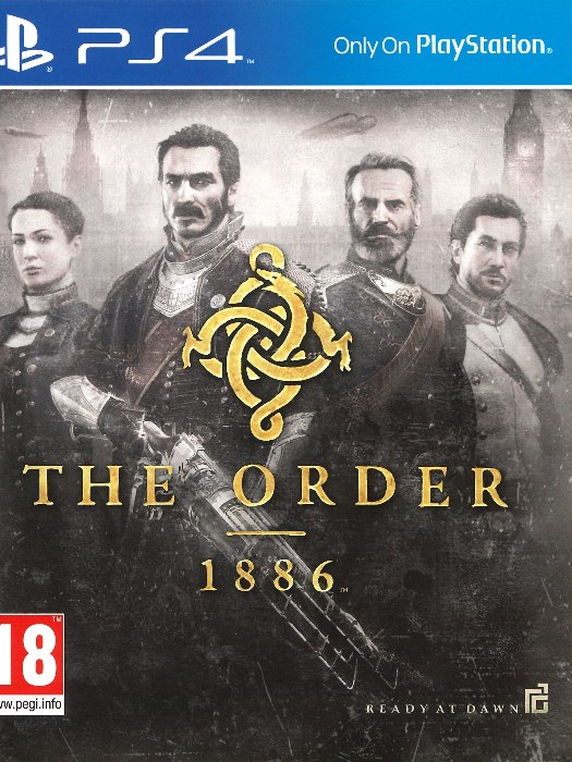 The Order 1886 PS4 boş oyun kutusu ve kapak baskısı