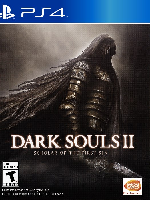 Dark Souls 2 PS4 boş oyun kutusu ve kapak baskısı